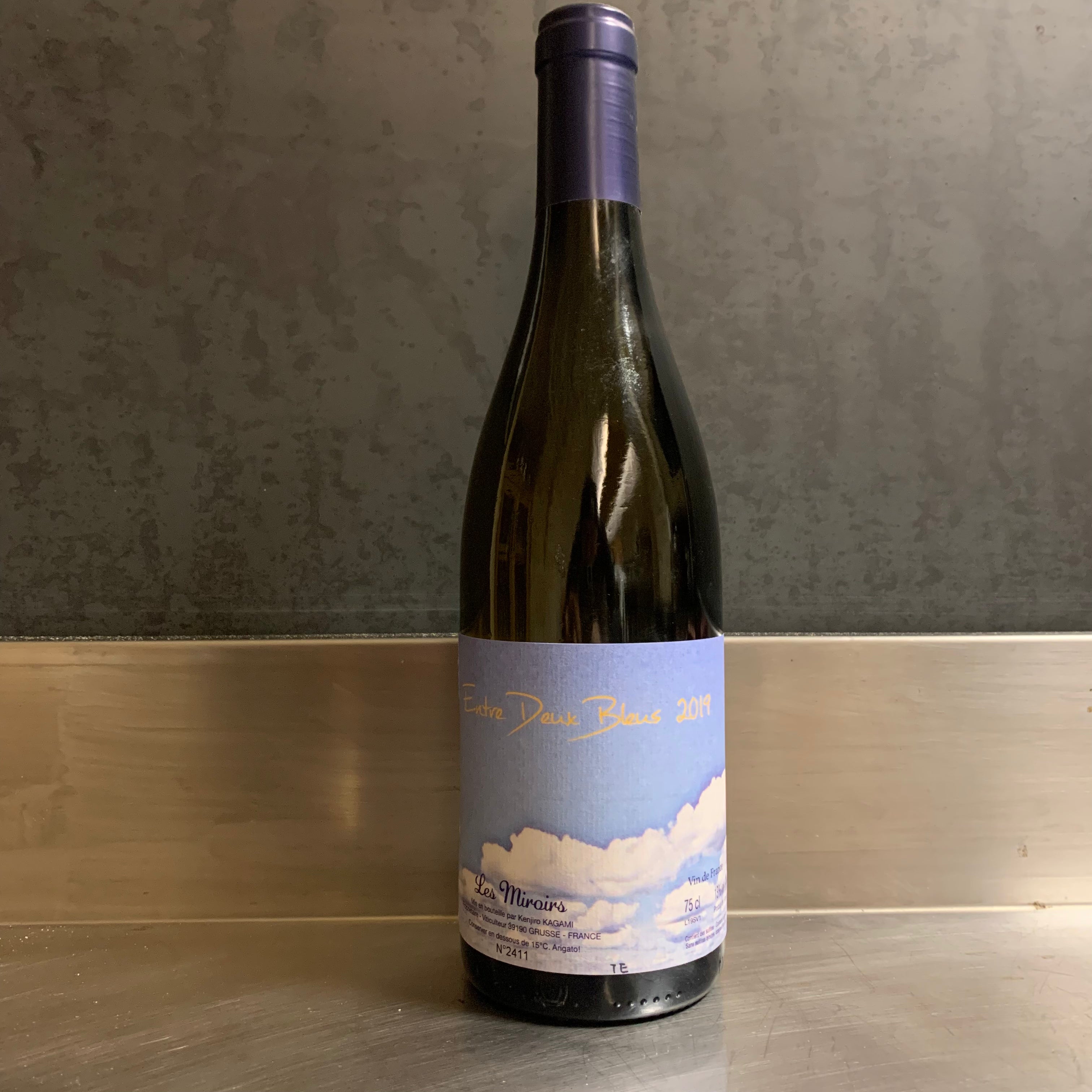 Entre deux bleus 2019, Kenjiro Kagami, Domaine les Miroirs – Terra
