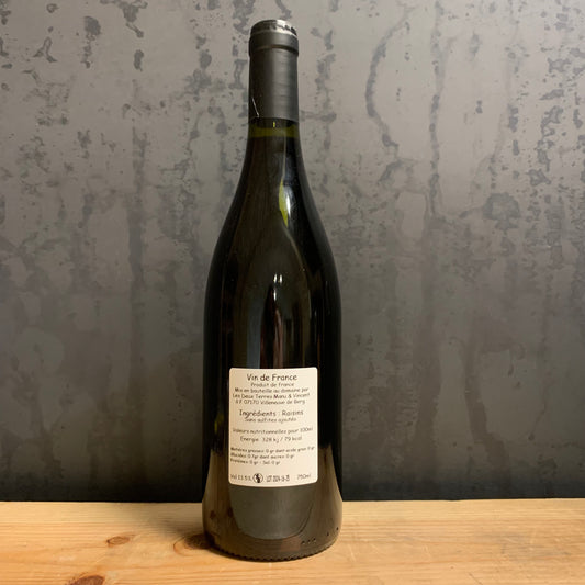 Vin Nu rouge 2024, Manu Cunin et Vincent Fargier, Domaine les Deux Terres
